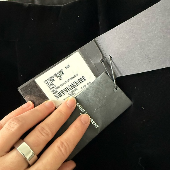 Saint Laurent Black Flare Pants | size 40 | brand new with tags | paid 2800$ - Picture 8 of 14
